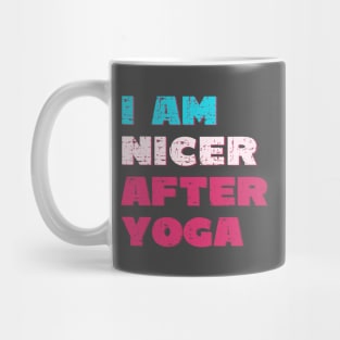 I am nicer after yoga Mug